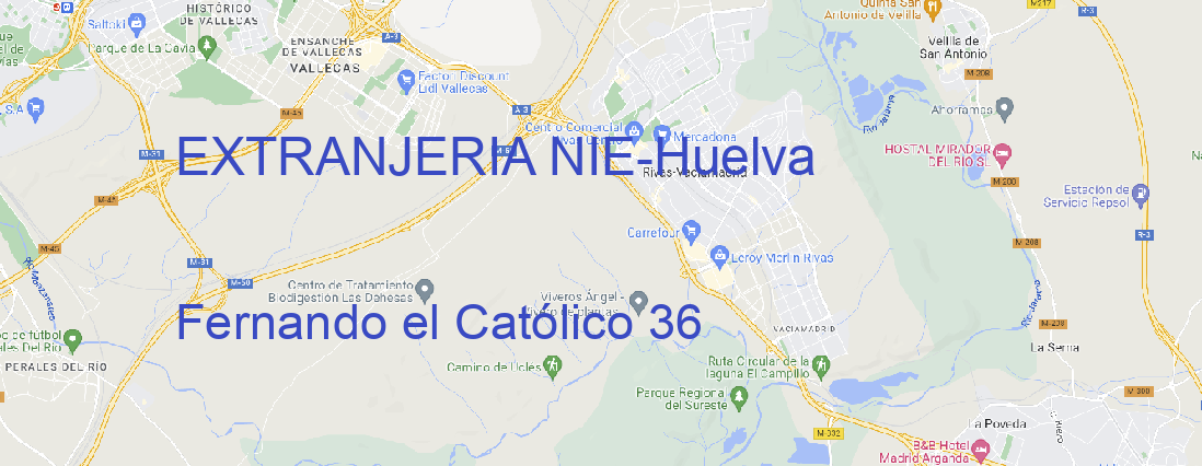 Oficina EXTRANJERIA NIE Huelva